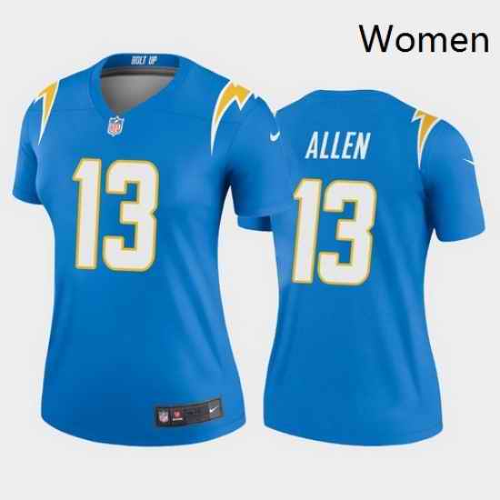 Women Nike Los Angeles 13 Chargers Keenan Allen Light Blue Vapor Limited Jersey